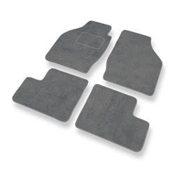 Tapis de sol velours pour Suzuki Ignis I, II (2000-2008) - Premium tapis de voiture - gris - DGS Autodywan