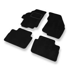 Tapis de sol velours pour Suzuki Liana (2001-2007) - Premium tapis de voiture - noir - DGS Autodywan