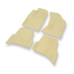 Tapis de sol velours pour Toyota 4Runner IV (2003-2023) - Premium tapis de voiture - beige - DGS Autodywan