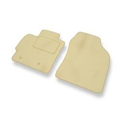 Tapis de sol velours pour Toyota Auris I (2007-2012) - Premium tapis de voiture - beige - DGS Autodywan