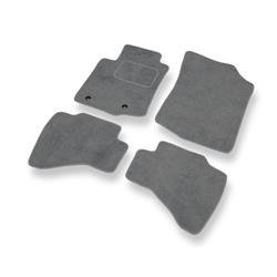 Tapis de sol velours pour Toyota Aygo II (2014-2021) - Premium tapis de voiture - gris - DGS Autodywan