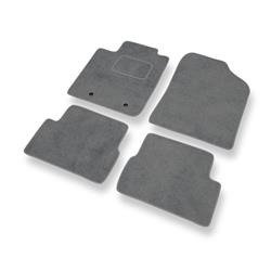 Tapis de sol velours pour Toyota Celica VII (1999-2006) - Premium tapis de voiture - gris - DGS Autodywan