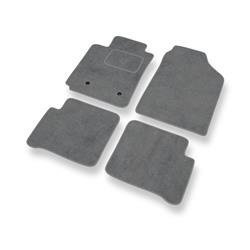 Tapis de sol velours pour Toyota Corolla IX (2001-2009) - Premium tapis de voiture - gris - DGS Autodywan