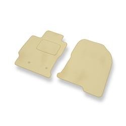 Tapis de sol velours pour Toyota Prius II (2002-2009) - Premium tapis de voiture - beige - DGS Autodywan