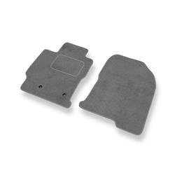 Tapis de sol velours pour Toyota Prius II (2002-2009) - Premium tapis de voiture - gris - DGS Autodywan