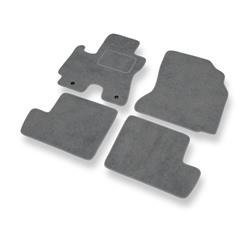 Tapis de sol velours pour Toyota RAV4 II (2000-2005) - Premium tapis de voiture - gris - DGS Autodywan