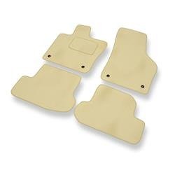 Tapis de sol velours pour Volkswagen Beetle III (2011-2019) - Premium tapis de voiture - beige - DGS Autodywan