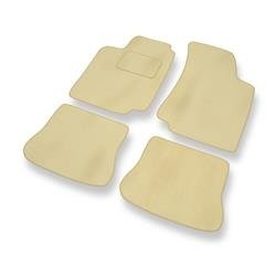 Tapis de sol velours pour Volkswagen Golf III (1991-1999) - Premium tapis de voiture - beige - DGS Autodywan