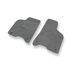 Tapis de sol velours pour Volkswagen Lupo I (1998-2005) - Premium tapis de voiture - gris - DGS Autodywan