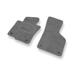 Tapis de sol velours pour Volkswagen Passat B6 (2005-2010) - Premium tapis de voiture - gris - DGS Autodywan