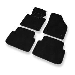 Tapis de sol velours pour Volkswagen Touran I, II (2003-2015) - Premium tapis de voiture - noir - DGS Autodywan