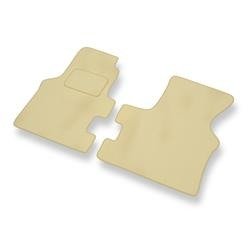 Tapis de sol velours pour Volkswagen Transporter T4 (Boîte de vitesse manuelle) (1990-2003) - Premium tapis de voiture - beige - DGS Autodywan