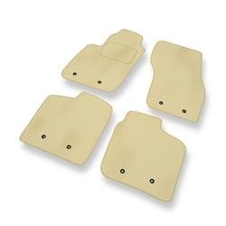 Tapis de sol velours pour Volvo V40 I (1995-2004) - Premium tapis de voiture - beige - DGS Autodywan