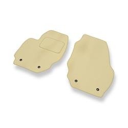 Tapis de sol velours pour Volvo XC70 II (2007-2016) - Premium tapis de voiture - beige - DGS Autodywan