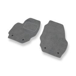 Tapis de sol velours pour Volvo XC70 II (2007-2016) - Premium tapis de voiture - gris - DGS Autodywan