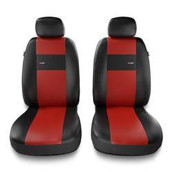 Housses de siège universelles pour Alfa Romeo Stelvio (2017-2019) - housse siege voiture universelles - couverture siege conducteur - rouge - Auto-Dekor - X-Line 1+1