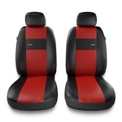 Housses de siège universelles pour BMW X4 G01, G02 (2014-2019) - housse siege voiture universelles - couverture siege conducteur - rouge - Auto-Dekor - X-Line 1+1