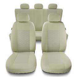 Housses de siège universelles pour Fiat Qubo (2009-2019) - housse siege voiture universelles - couverture siege - MP-3 (beige) - Auto-Dekor - Modern