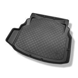 Tapis de coffre pour Mercedes-Benz Classe C W204 Berline (04.2007-02.2014) - bac de coffre - protection de coffre voiture - Aristar - Guardliner - sièges arrière non rabattables