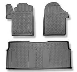 Tapis de sol en TPE pour Mercedes-Benz Classe V W447 Van (06.2014-....) - tapis de voiture - noir - Aristar - Guardliner - toutes les versions d'équipement; sans la troisième rangée de sièges