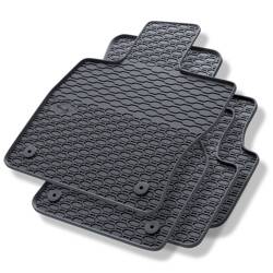 Tapis de sol en caoutchouc pour Volkswagen Passat B8 (2014-2023) - tapis de voiture - noir - Geyer & Hosaja - 815/4C