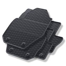 Tapis de sol en caoutchouc pour Volvo XC60 (2008-2017) - tapis de voiture - noir - Geyer & Hosaja - 855/4C