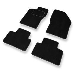 Tapis de sol velours pour Alfa Romeo 147 (2000-2010) - Premium tapis de voiture - noir - DGS Autodywan