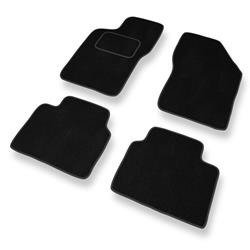 Tapis de sol velours pour Alfa Romeo 155 (1992-1998) - Premium tapis de voiture - noir - DGS Autodywan