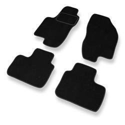 Tapis de sol velours pour Alfa Romeo 156 I (1997-2003) - Premium tapis de voiture - noir - DGS Autodywan