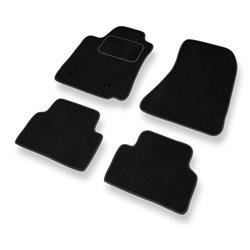 Tapis de sol velours pour Alfa Romeo 159 I (2005-2011) - Premium tapis de voiture - noir - DGS Autodywan