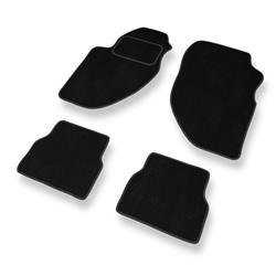 Tapis de sol velours pour Alfa Romeo 166 I (1998-2003) - Premium tapis de voiture - noir - DGS Autodywan