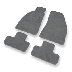 Tapis de sol velours pour Alfa Romeo GTV (1995-2006) - Premium tapis de voiture - gris - DGS Autodywan