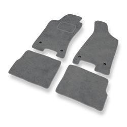 Tapis de sol velours pour Audi 80 IV B4 (1991-1996) - Premium tapis de voiture - gris - DGS Autodywan