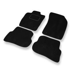 Tapis de sol velours pour Audi A1 I 8X (2010-2018) - Premium tapis de voiture - noir - DGS Autodywan