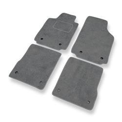 Tapis de sol velours pour Audi A2 I 8Z (1999-2005) - Premium tapis de voiture - gris - DGS Autodywan