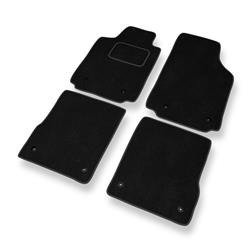 Tapis de sol velours pour Audi A2 I 8Z (1999-2005) - Premium tapis de voiture - noir - DGS Autodywan