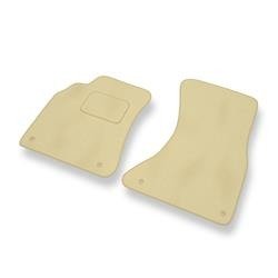 Tapis de sol velours pour Audi A5 I 8T (2007-2016) - Premium tapis de voiture - beige - DGS Autodywan