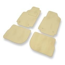 Tapis de sol velours pour Audi A6 I C4 (1994-1997) - Premium tapis de voiture - beige - DGS Autodywan