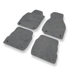 Tapis de sol velours pour Audi A6 II C5 (1997-2004) - Premium tapis de voiture - gris - DGS Autodywan