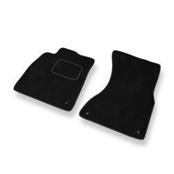 Tapis de sol velours pour Audi A7 I 4G (2010-2017) - Premium tapis de voiture - noir - DGS Autodywan