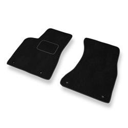 Tapis de sol velours pour Audi Q5 I 8R (2008-2016) - Premium tapis de voiture - noir - DGS Autodywan