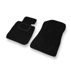 Tapis de sol velours pour BMW 1 E81/E87 (2004-2013) - Premium tapis de voiture - noir - DGS Autodywan