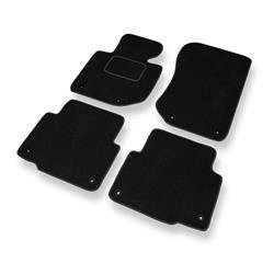 Tapis de sol velours pour BMW 3 M3 II E36 (1992-1999) - Premium tapis de voiture - noir - DGS Autodywan