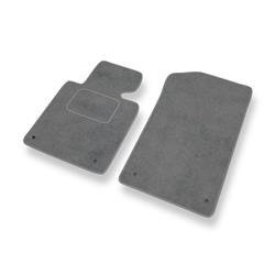 Tapis de sol velours pour BMW 3 M3 III E46 (2001-2006) - Premium tapis de voiture - gris - DGS Autodywan