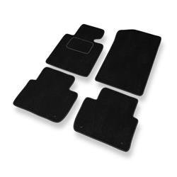 Tapis de sol velours pour BMW 3 M3 III E46 (2001-2006) - Premium tapis de voiture - noir - DGS Autodywan