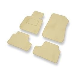 Tapis de sol velours pour BMW 3 M3 IV E93 (2007-2013) - Premium tapis de voiture - beige - DGS Autodywan