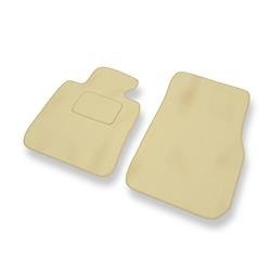 Tapis de sol velours pour BMW 3 V F30 (2012-2018) - Premium tapis de voiture - beige - DGS Autodywan