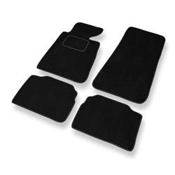 Tapis de sol velours pour BMW 5 III E34 (1988-1997) - Premium tapis de voiture - noir - DGS Autodywan