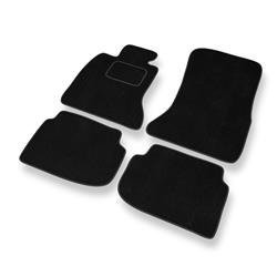 Tapis de sol velours pour BMW 7 V F01/F02 (2008-2015) - Premium tapis de voiture - noir - DGS Autodywan