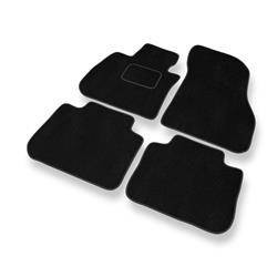 Tapis de sol velours pour BMW X1 F48 (2016-2022) - Premium tapis de voiture - noir - DGS Autodywan